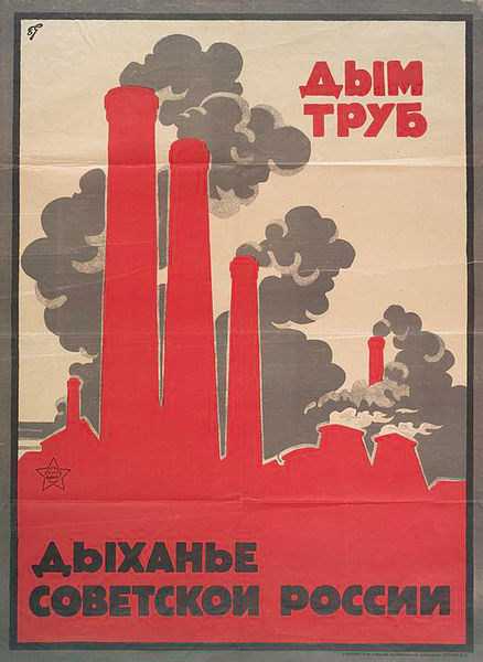 cartell a http://commons.wikimedia.org/wiki/File:Smoke_of_chimneys_is_the_breath_of_Soviet_Russia.jpg "Il.lustració"